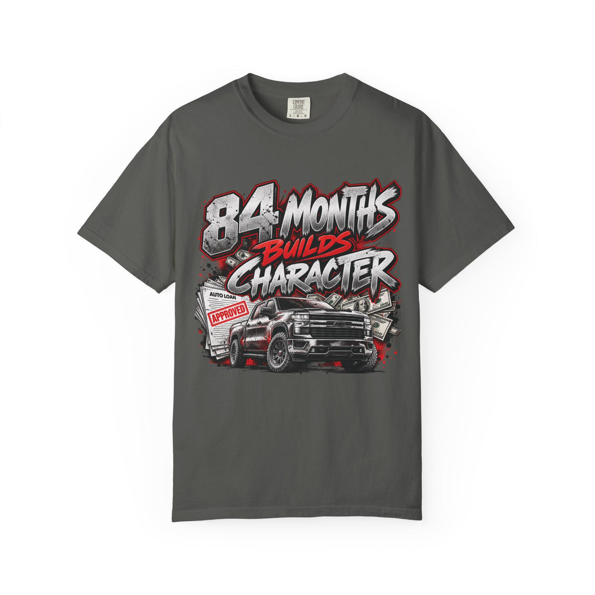 84 Months Builds Character Tee